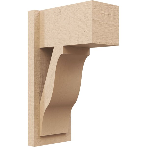 Ekena Millwork 7 1/2-in W x 12-in D x 20-in H Funston Block Rough Cedar Woodgrain TimberThane Outlooker, Primed Tan OUTUR075X12X20FST44RCPR - main